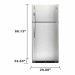 Kenmore 4670603 18 cu. ft. Top Freezer Refrigerator - Stainless Steel